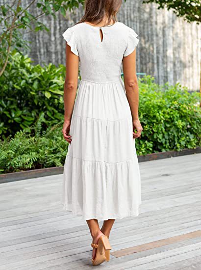 Layered Short Sleeve Dress