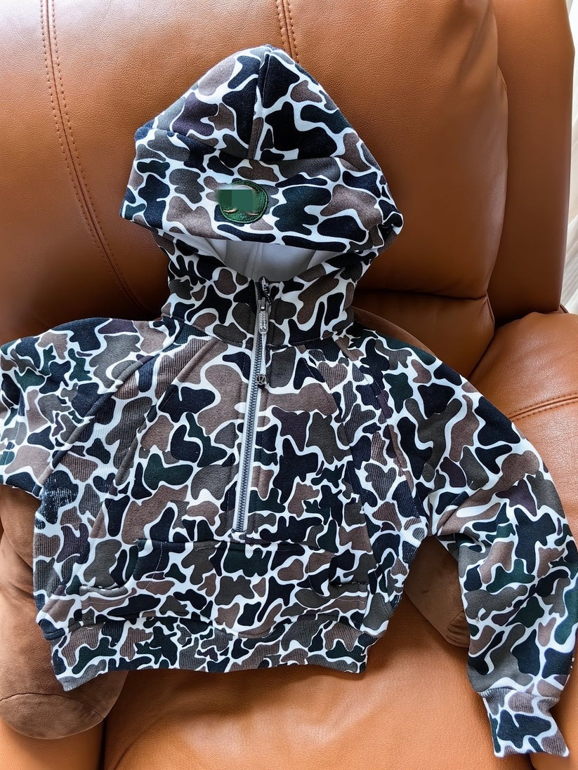 Embroidered Hooded Sweatshirt