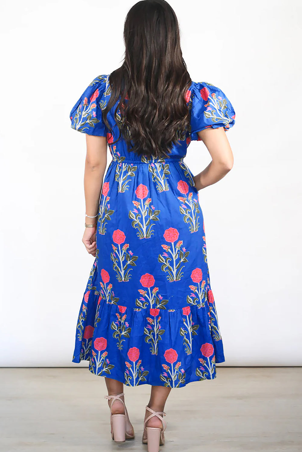 loral Puff Sleeve Maxi Dress