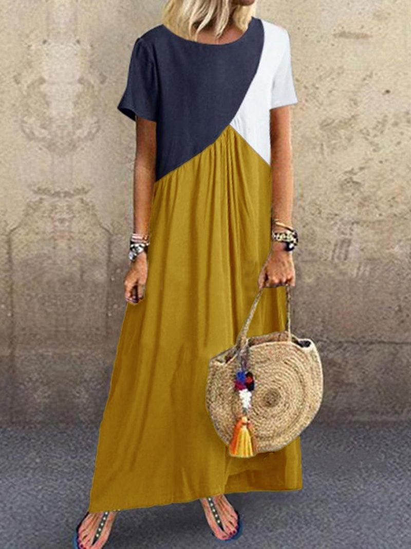 Irregular Patchwork Dress