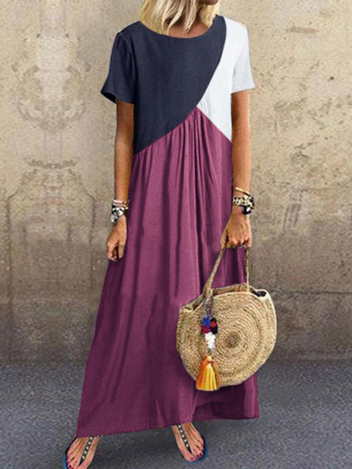Irregular Patchwork Dress
