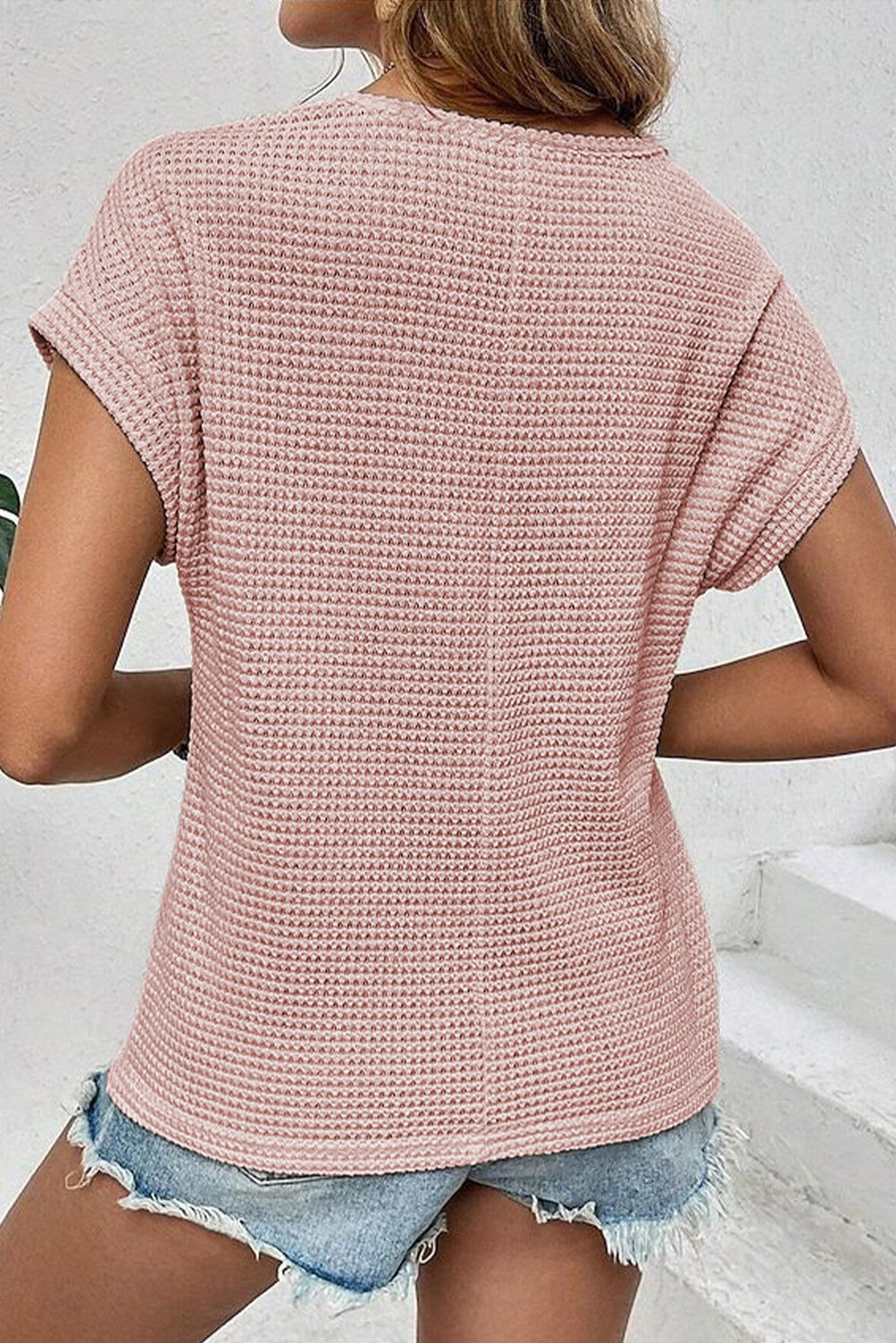 Lace Waffle Top