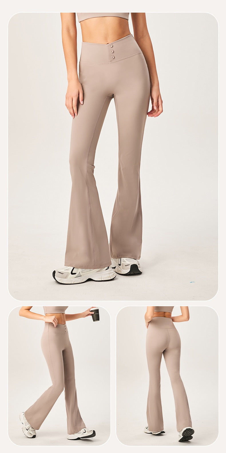 L-Belly Button Yoga Flared Pants
