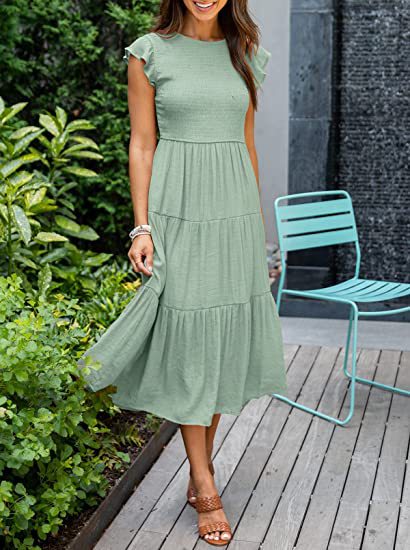 Layered Short Sleeve Dress