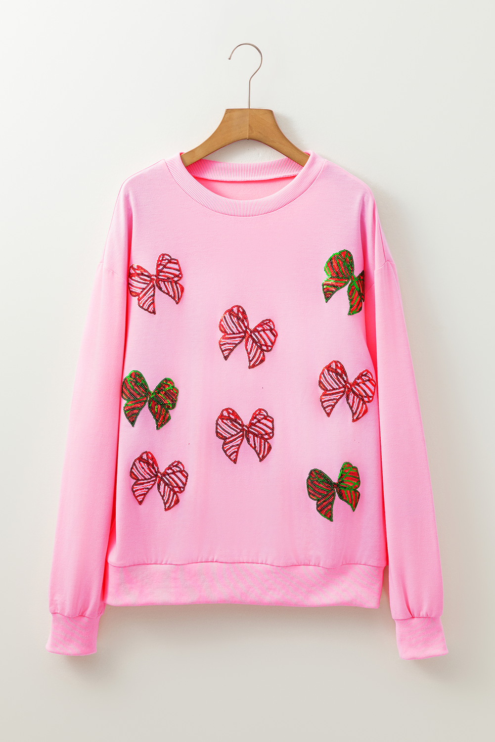 Sequin Bowknot Sweatshirt