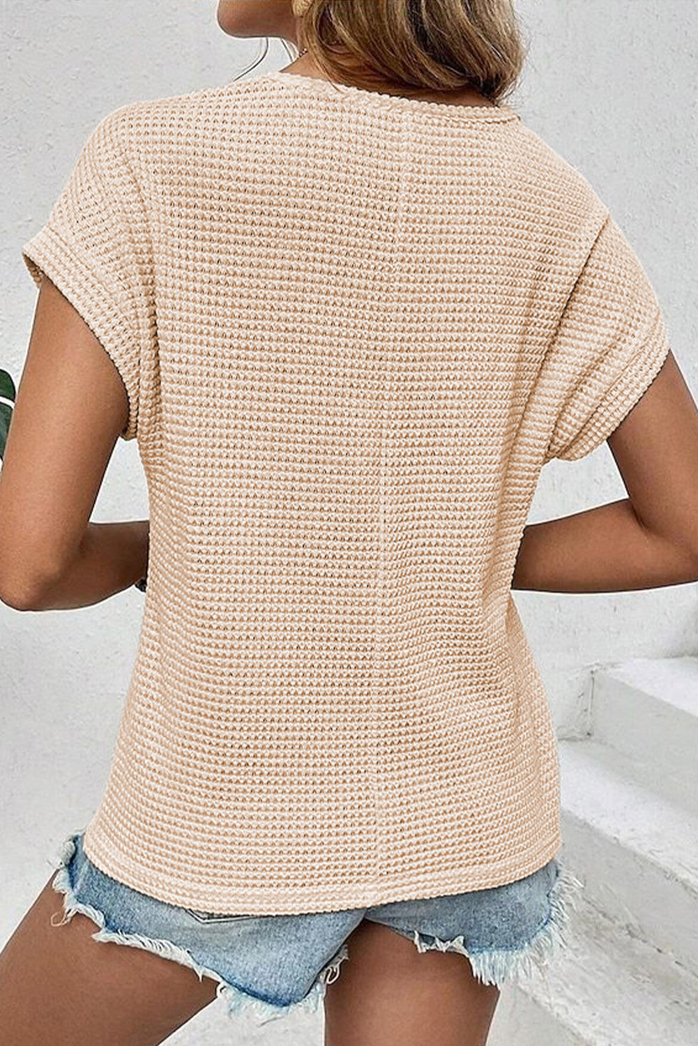 Lace Waffle Top