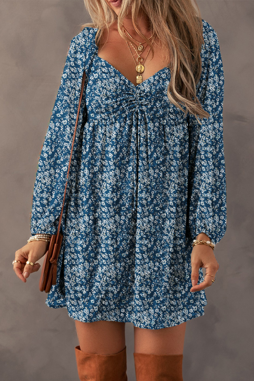Vintage Floral Mini Dress