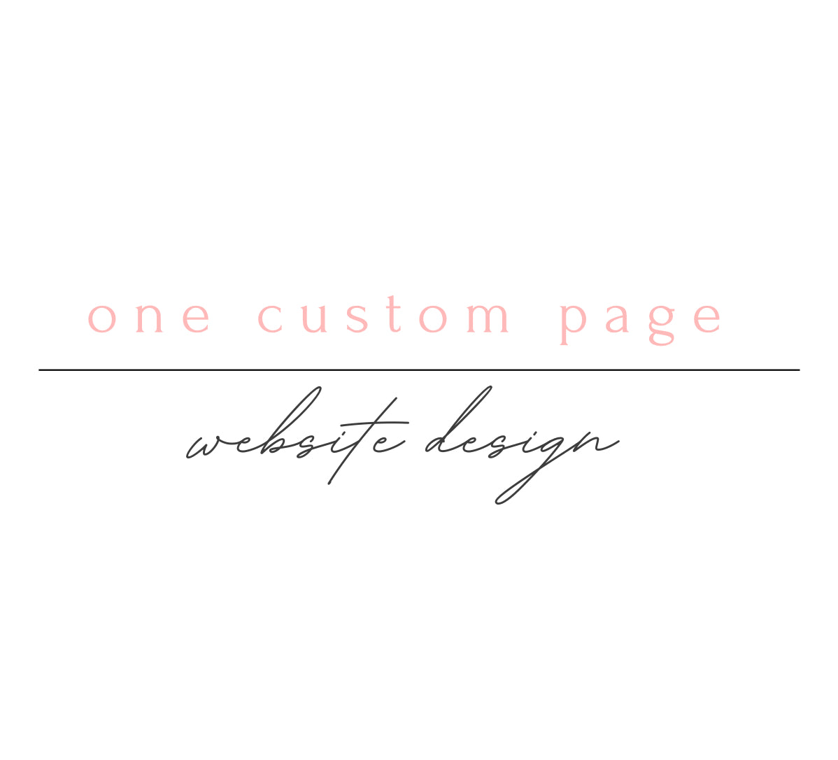 One Page Custom Page Website Design ON SALE LIMITED TIME ONLY