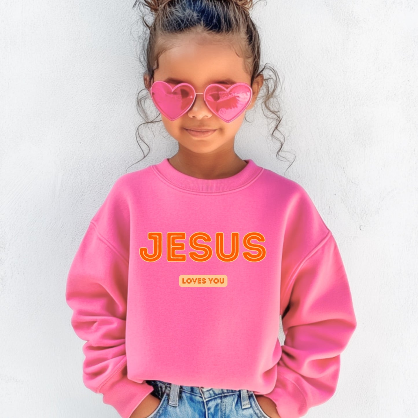 Jesus Loves You Orange PNG