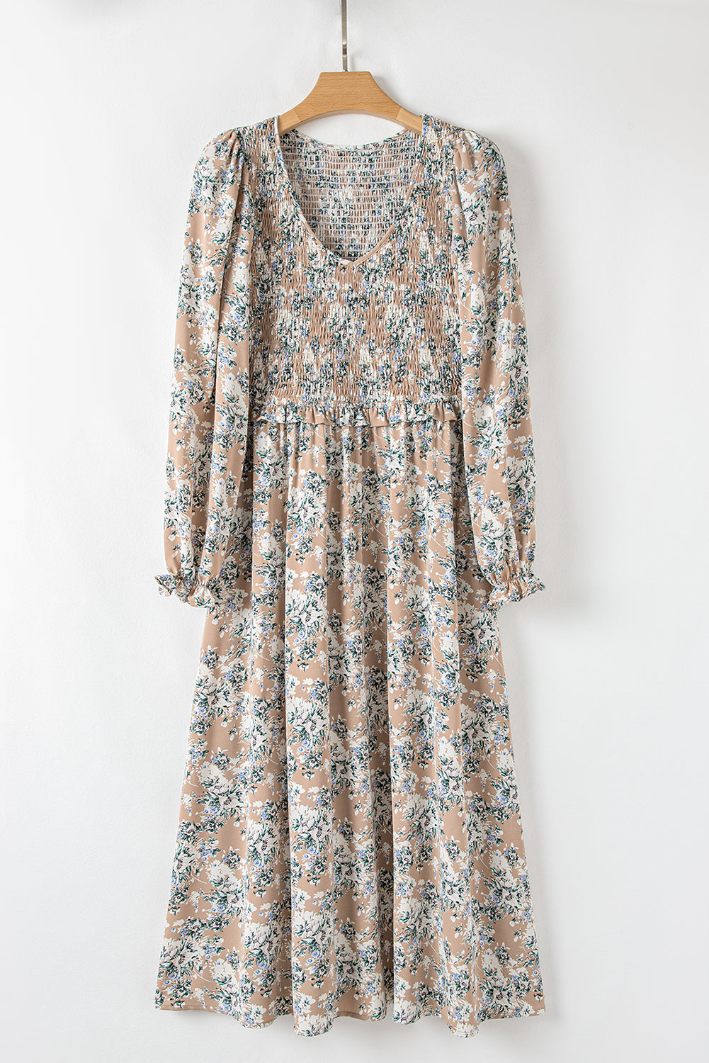Flower Smock Maxi Dress