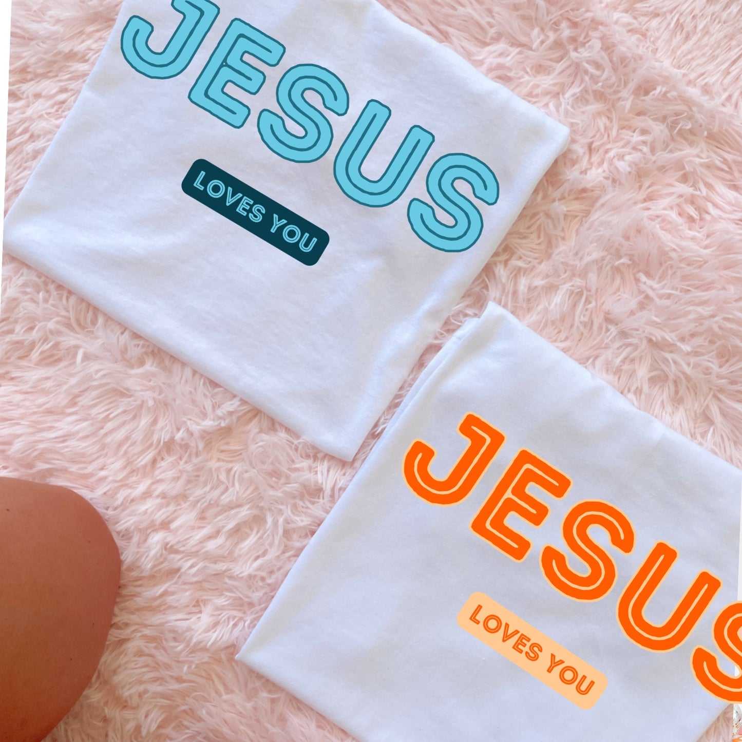 Jesus Loves You Orange PNG