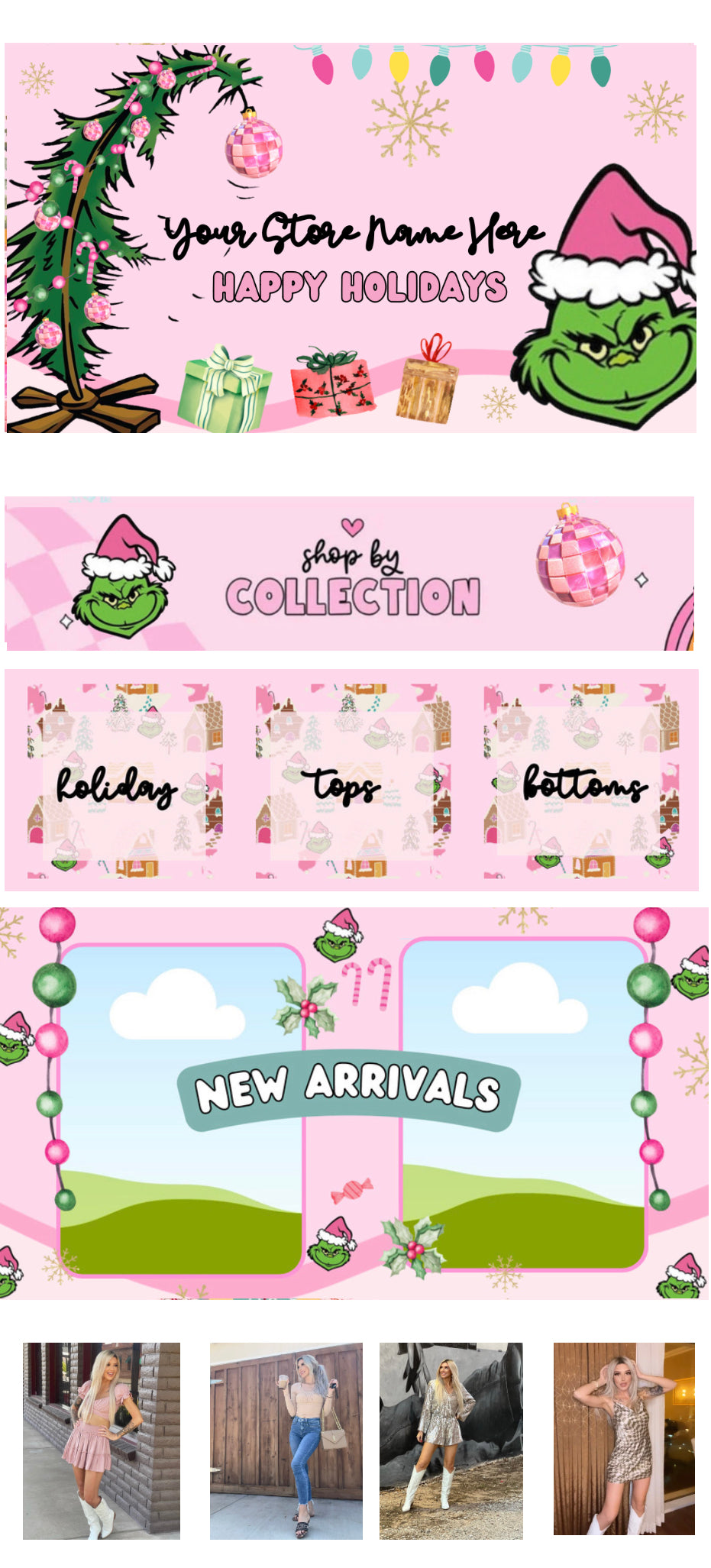 Custom Christmas Theme Web Design