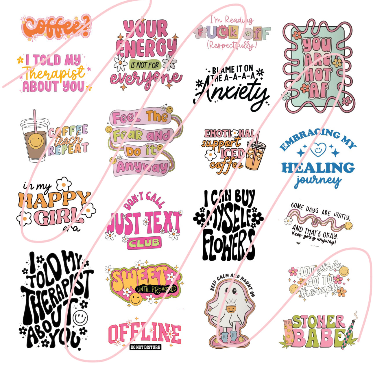 Preppy girl digital designs