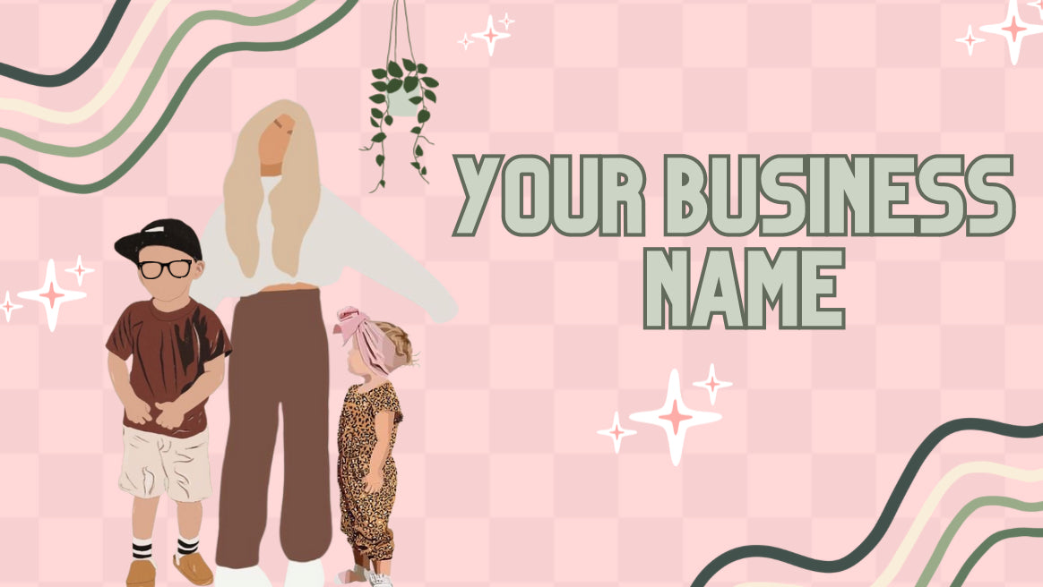 Premade Cute Family Logo