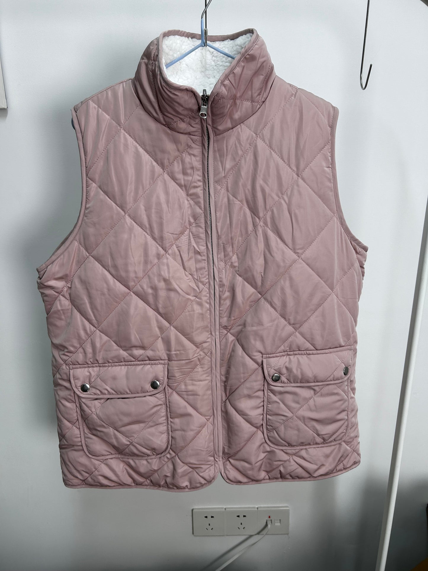 Fleece Lined Quilted Vest Coats