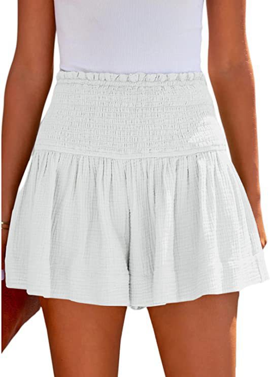 Elastic High Waisted Shorts