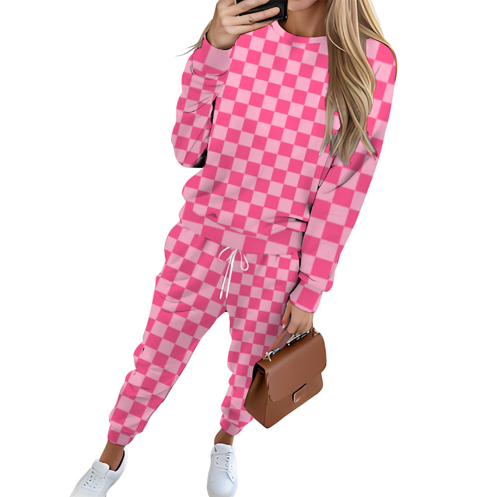 Printed Sweatshirt + Sweatpants Set