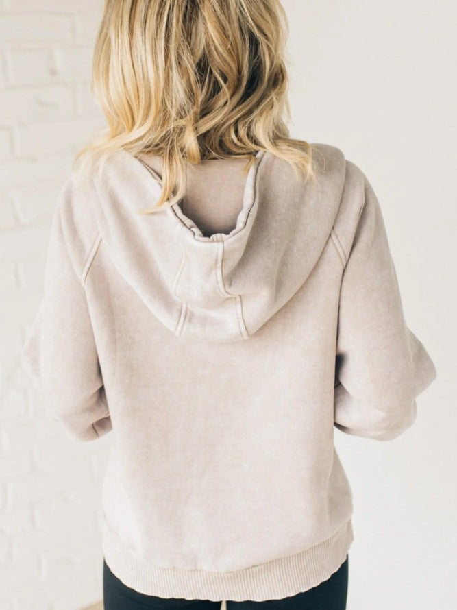 Half-zip Hooded Sweatshirt