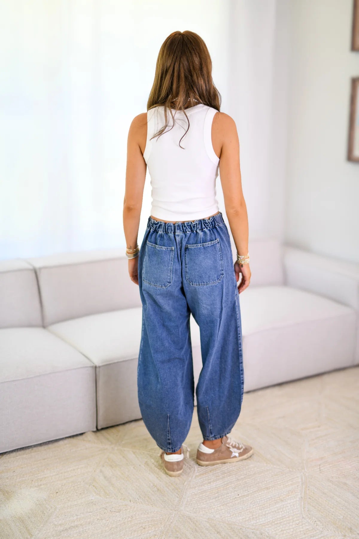 Waist Tie Pocket Jeans