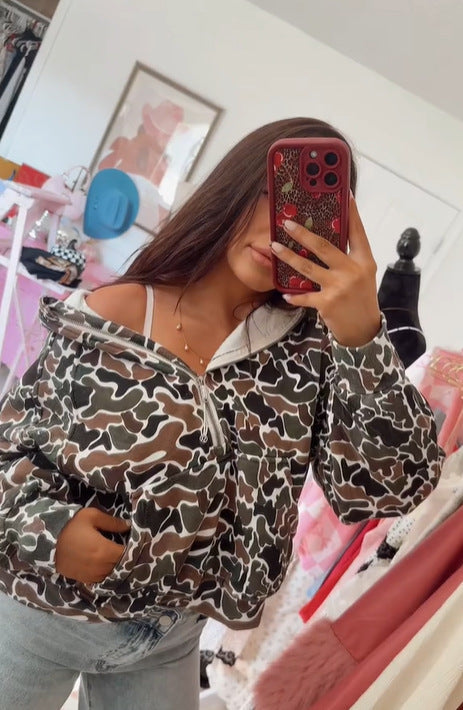 Western Leopard Print Hoodie