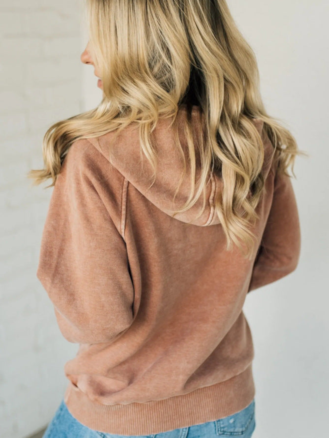 Half-zip Hooded Sweatshirt