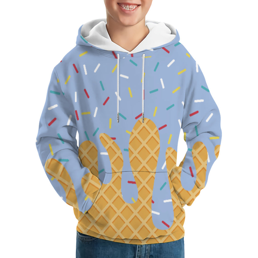 Kids/Youth Ice Cream Print Hoodie
