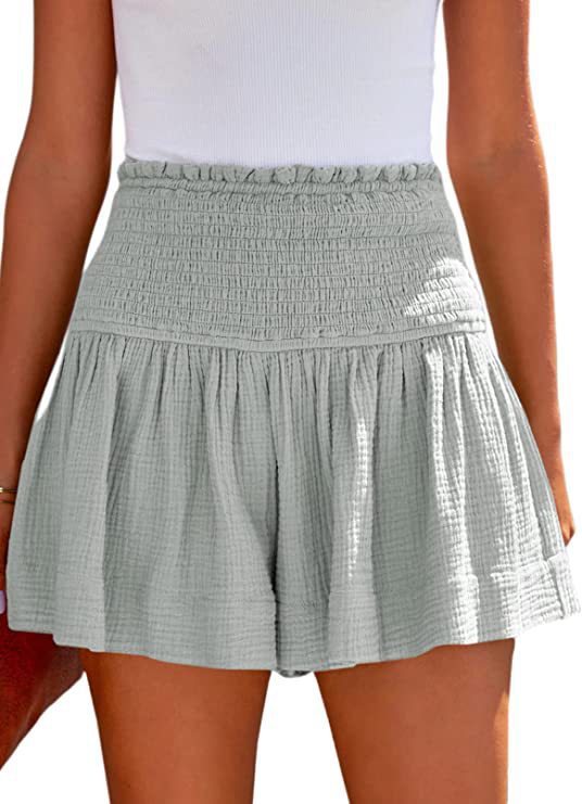 Elastic High Waisted Shorts