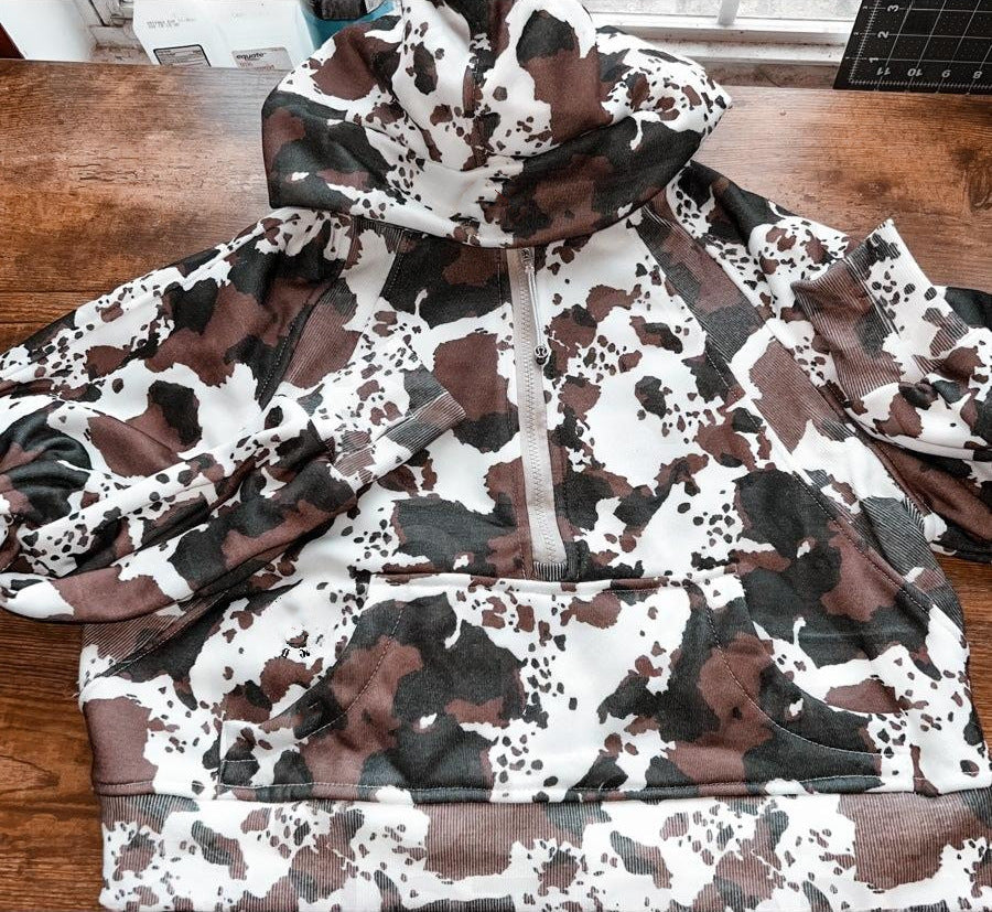 Western Leopard Print Hoodie