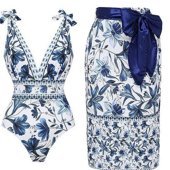 Floral Boho 2 Pics Swimsuit