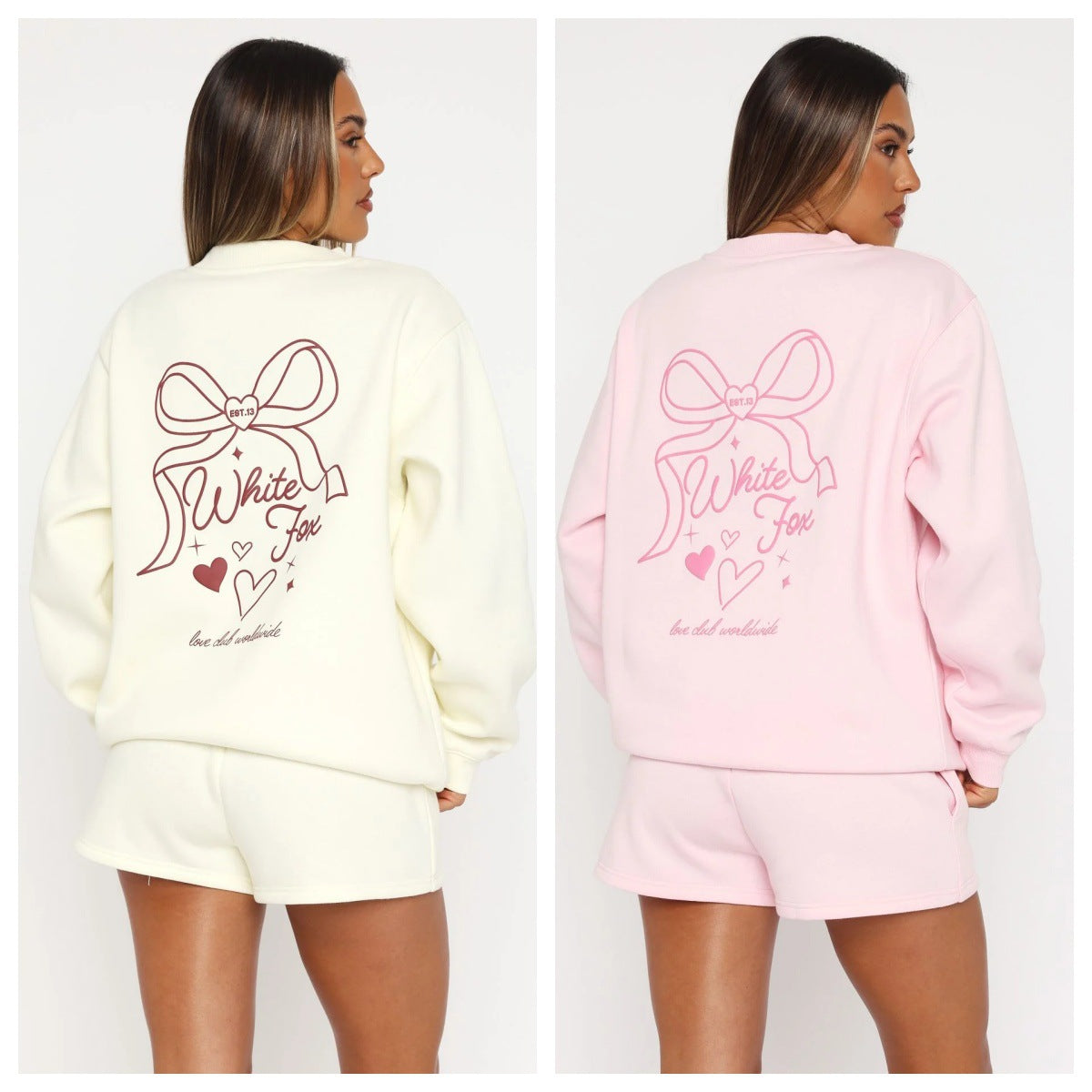 WF-Bow Print Sports Suit