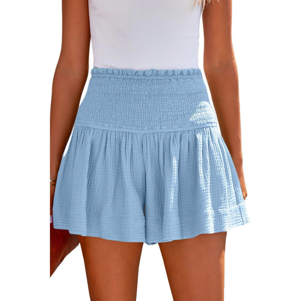 Elastic High Waisted Shorts