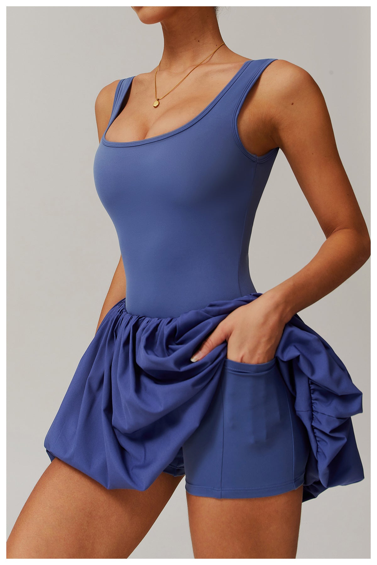 L-Sports Sleeveless Dress (with Inner Pocket Shorts)