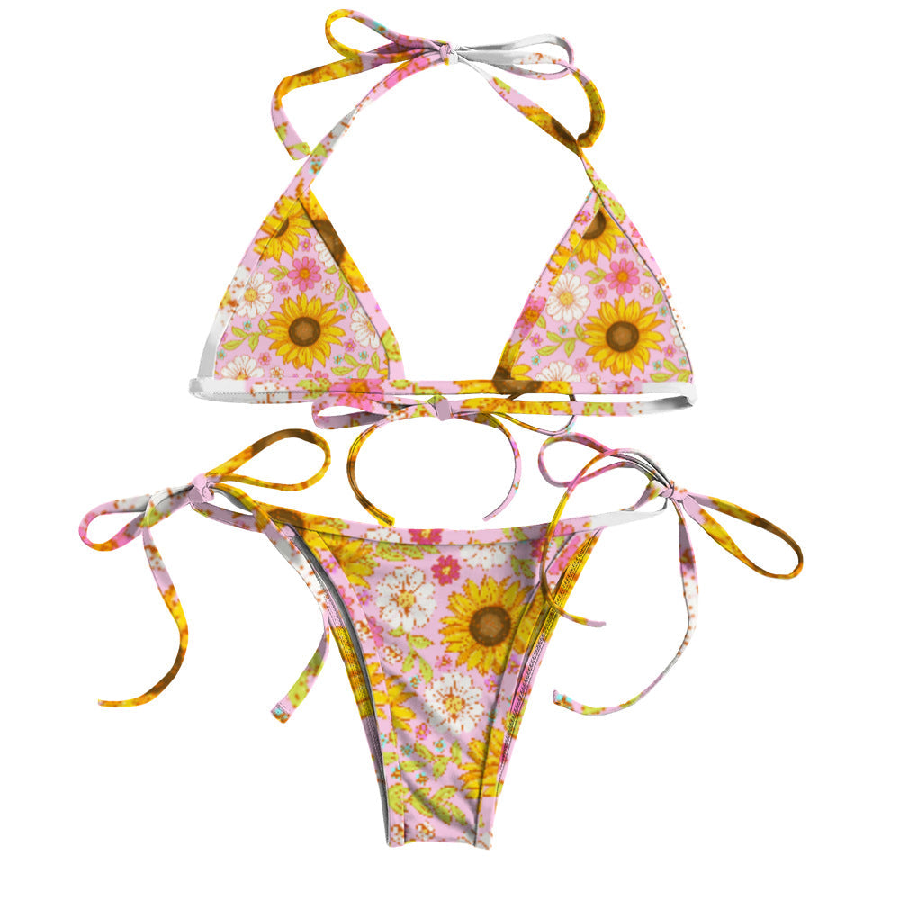 Printed Bikini Two Piece Set