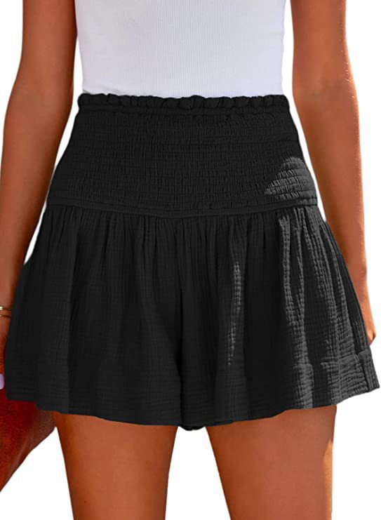 Elastic High Waisted Shorts