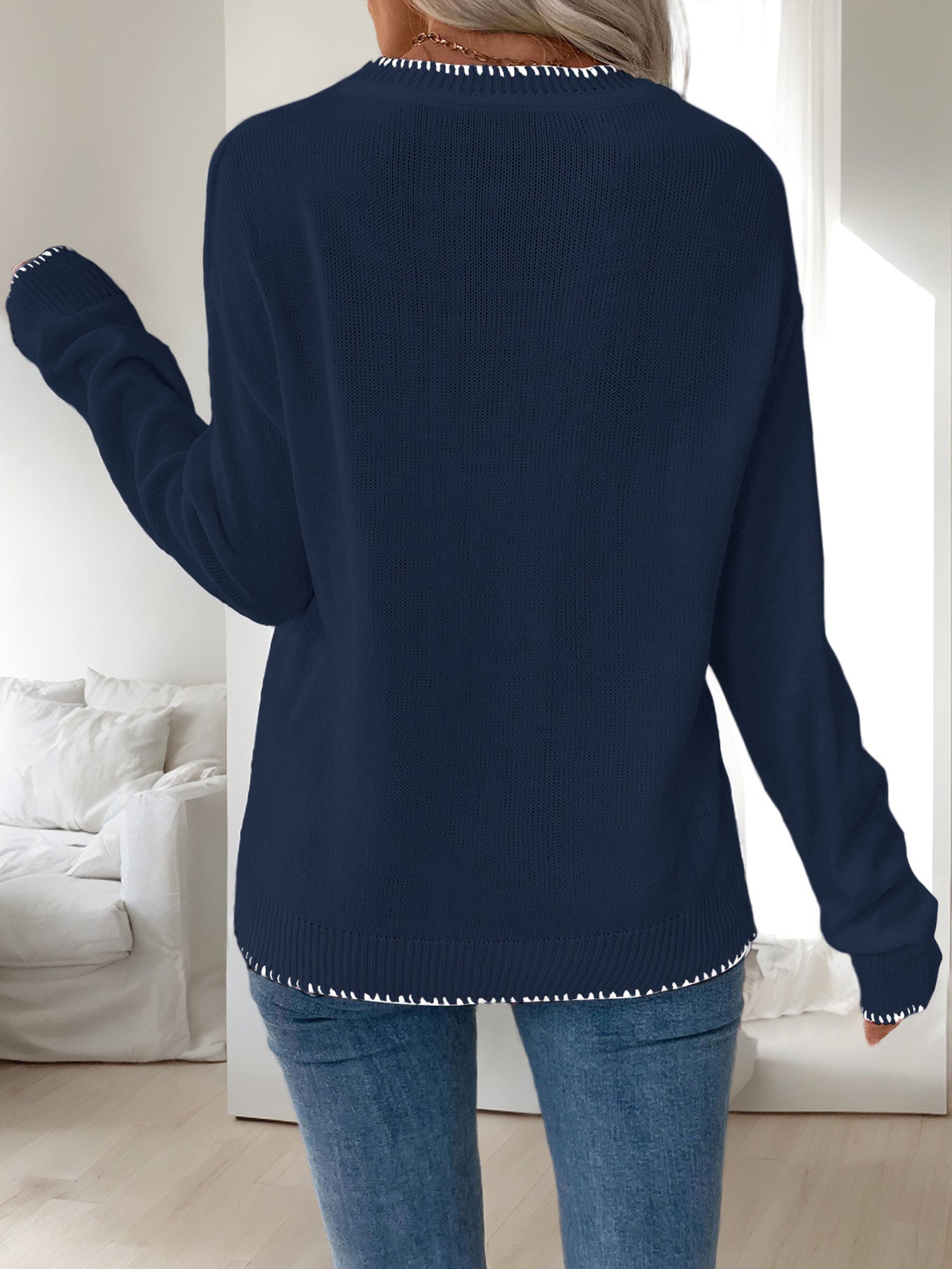 Valentine's Day Bow Loose Sweater