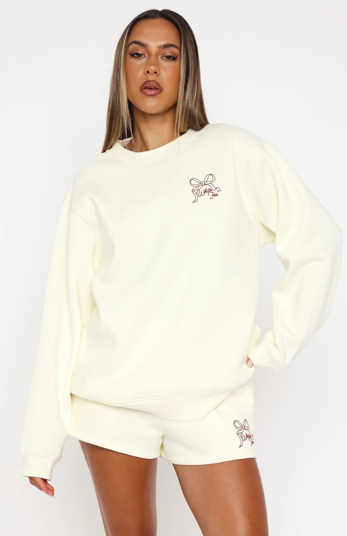 WF-Bow Print Sports Suit