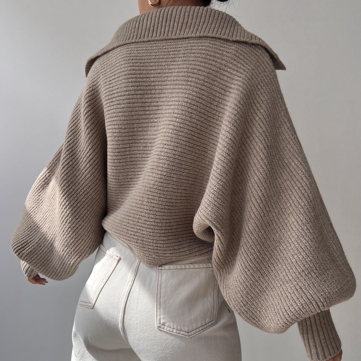 V-neck Knitted Sweater