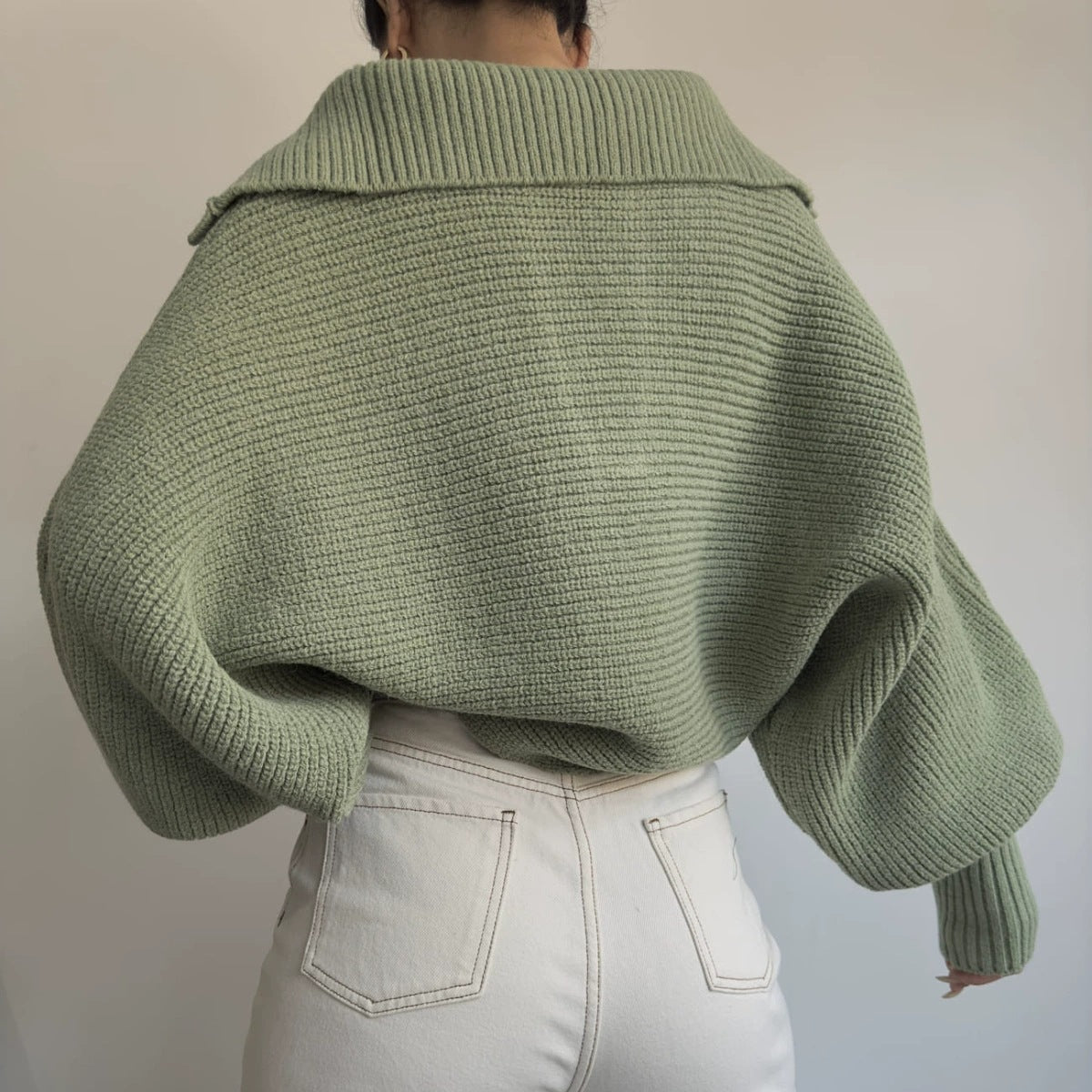 V-neck Knitted Sweater