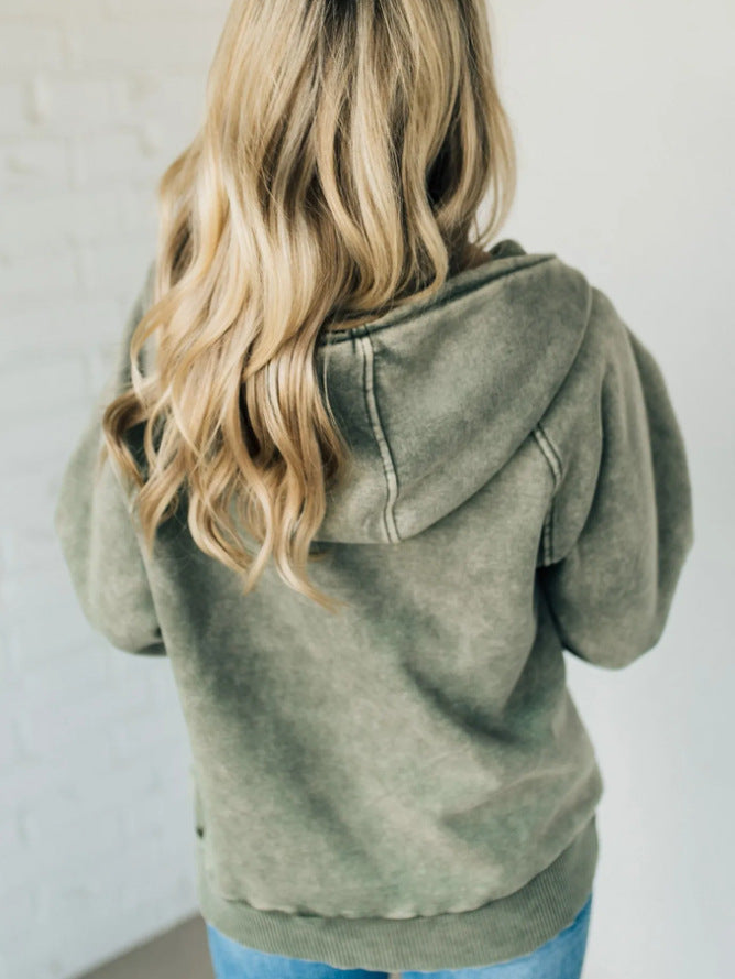 Half-zip Hooded Sweatshirt