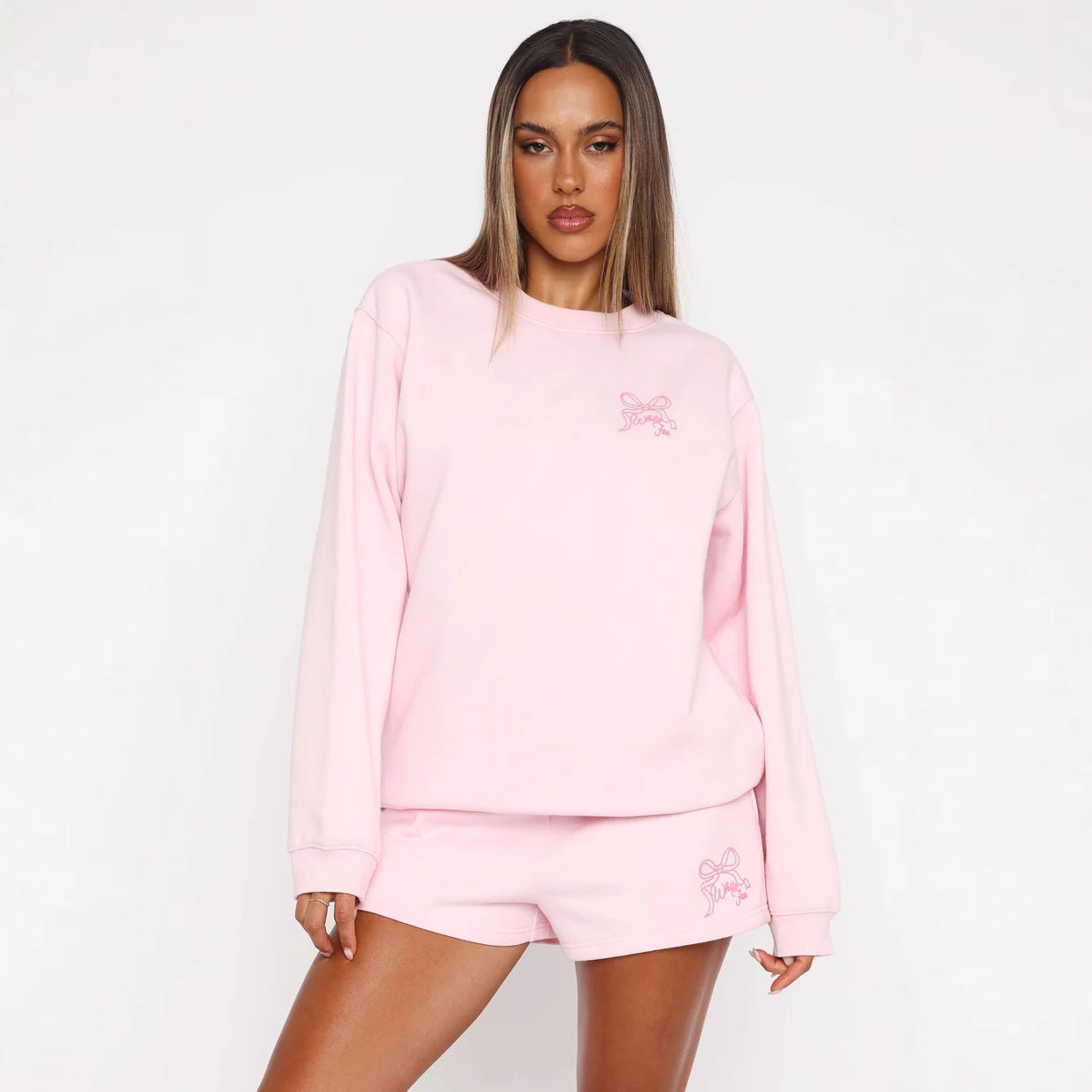 WF-Bow Print Sports Suit