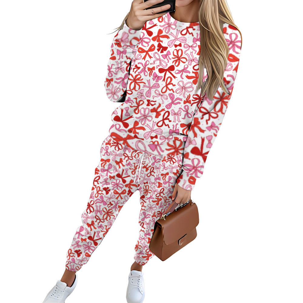 Printed Sweatshirt + Sweatpants Set