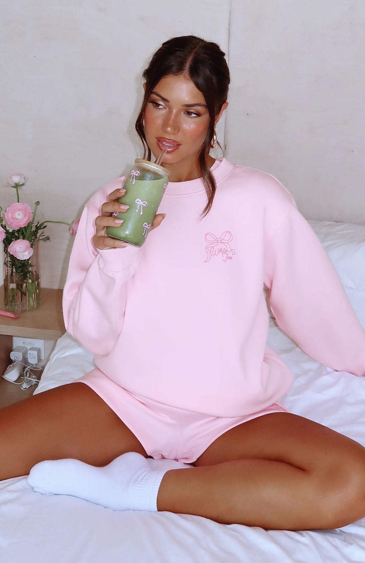WF-Bow Print Sports Suit