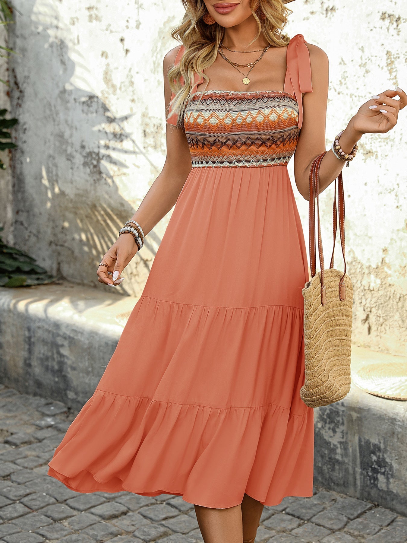 Boho Summer Midi Dress