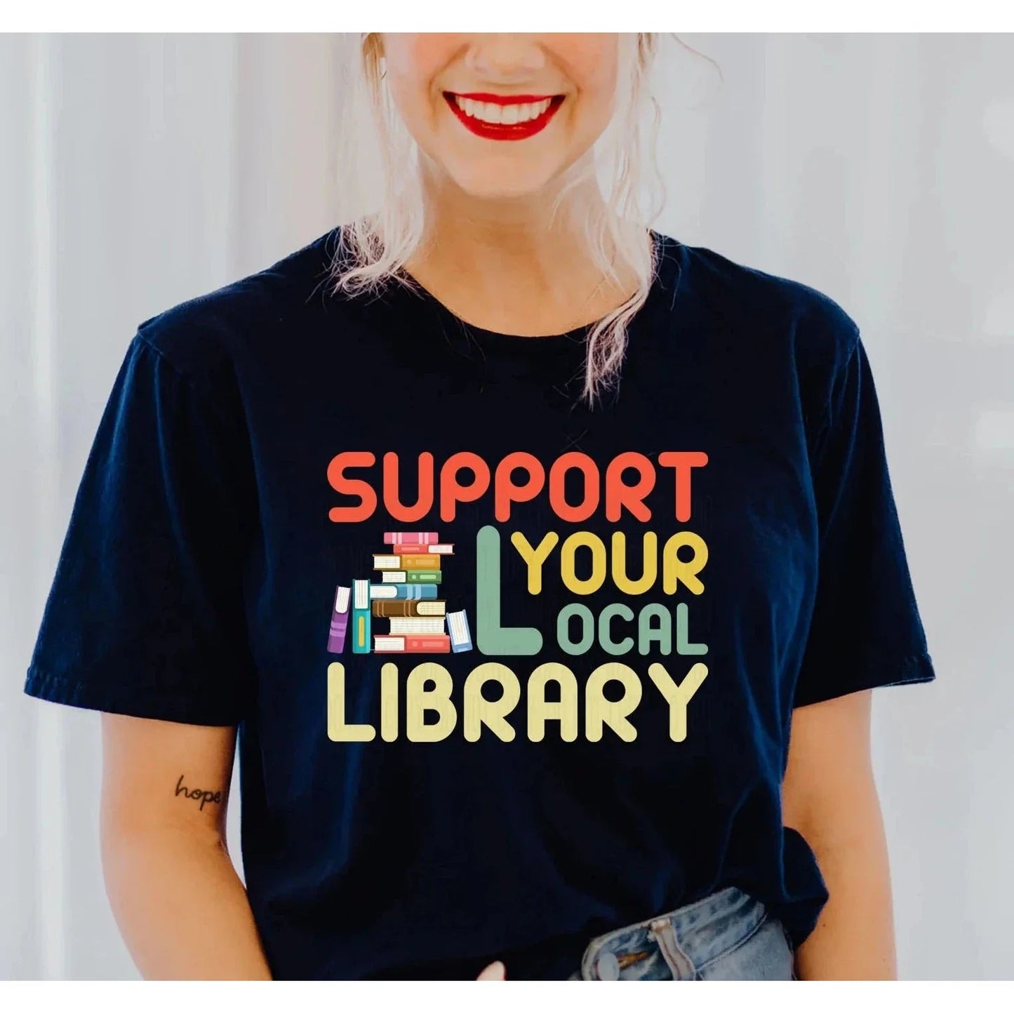 Support Your Local Library GRAPHIC TEE