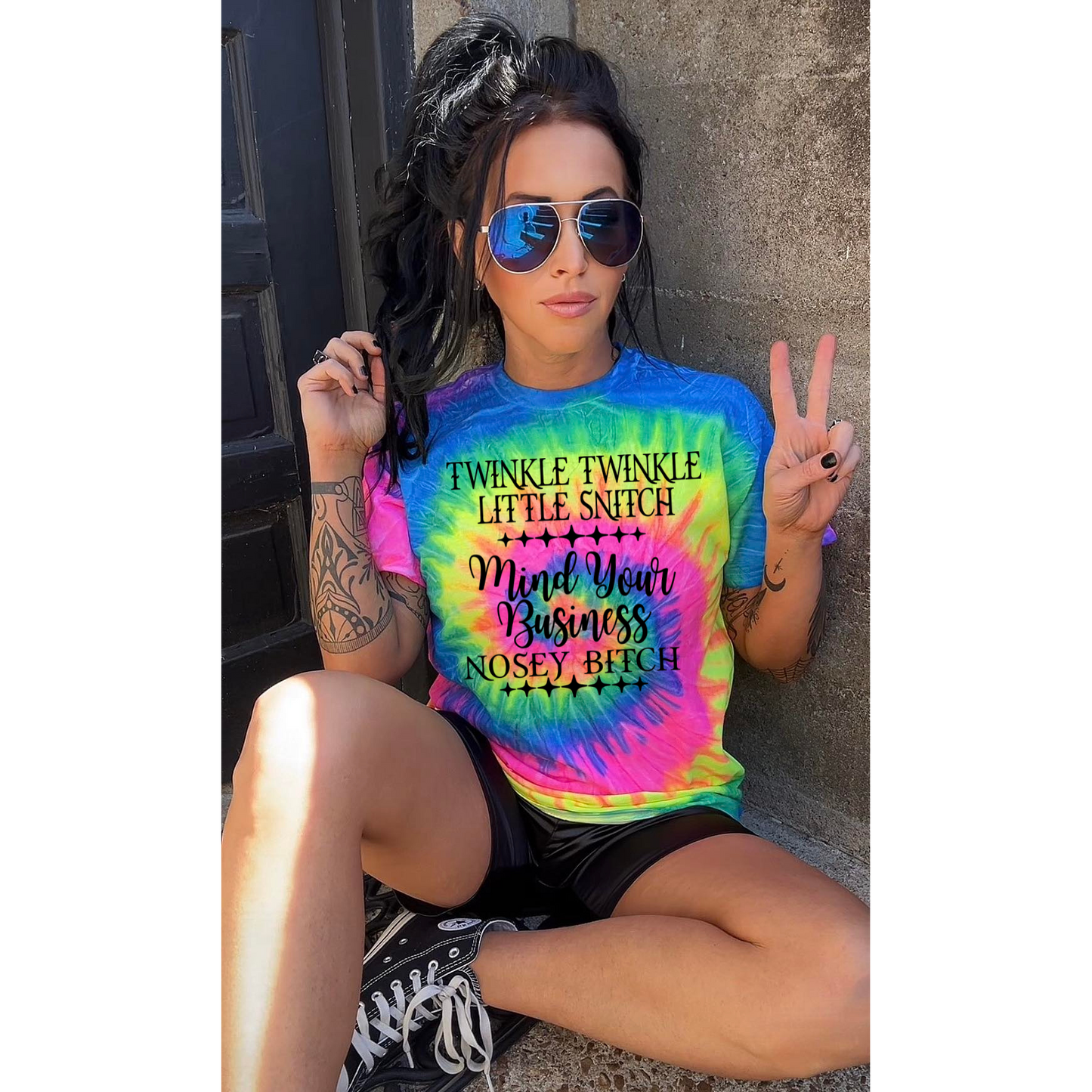 Little Snitch Tie dye Graphic Tee