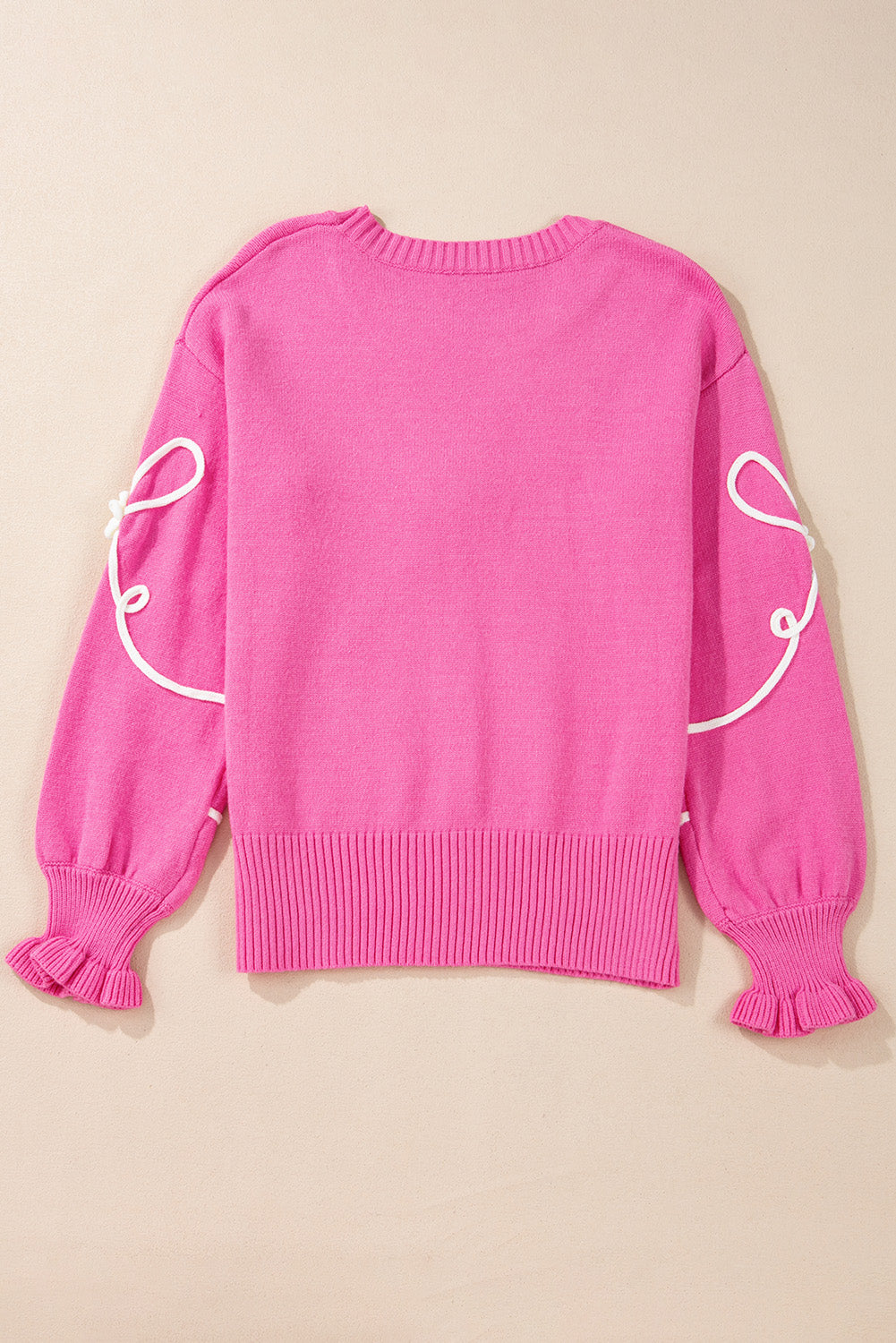 Corded Flower Bow Sweater