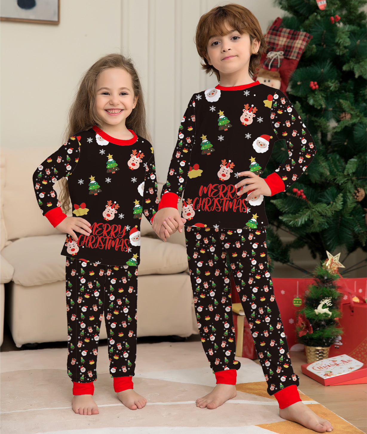 (05) Kid's Christmas Pajamas Family Pack