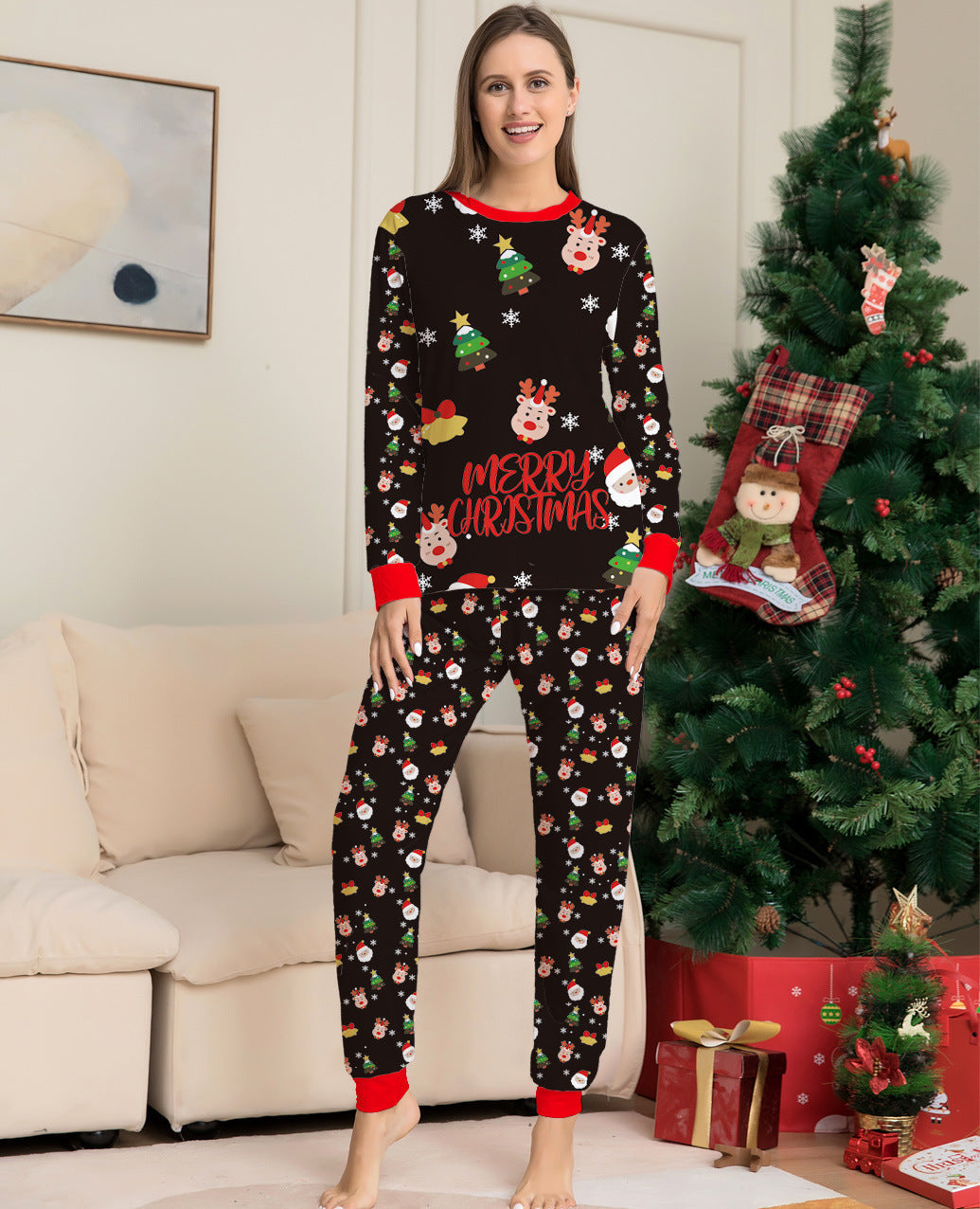 (05) Mom and Dad Christmas Pajamas Family Pack