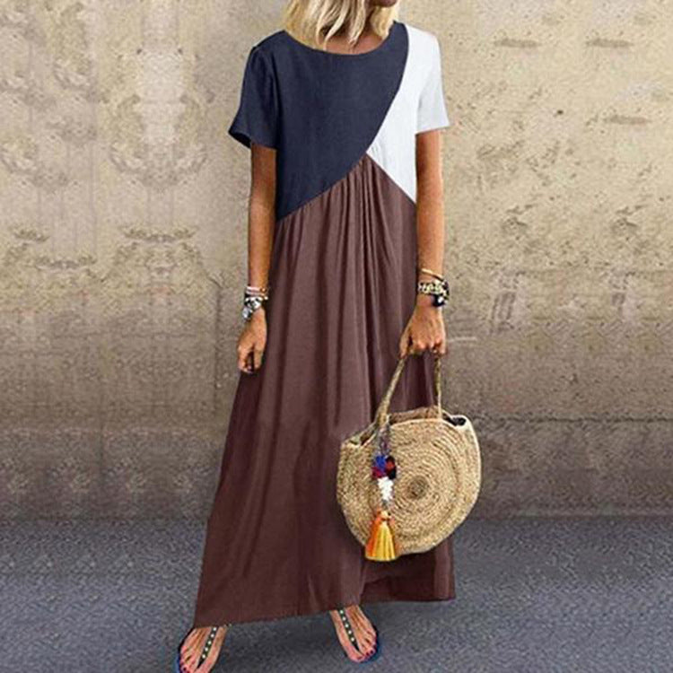 Irregular Patchwork Dress