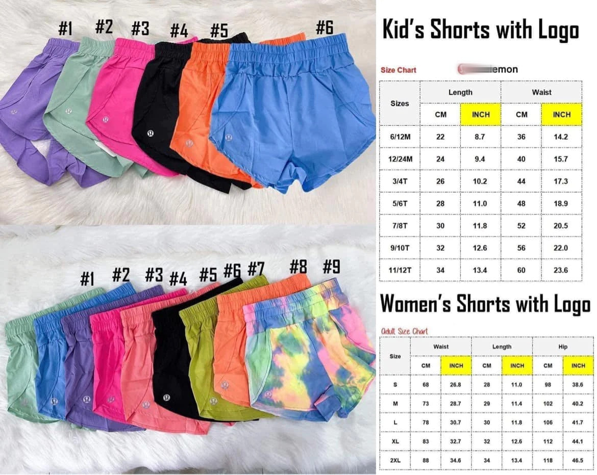 Kid's Solid Color Sports Shorts